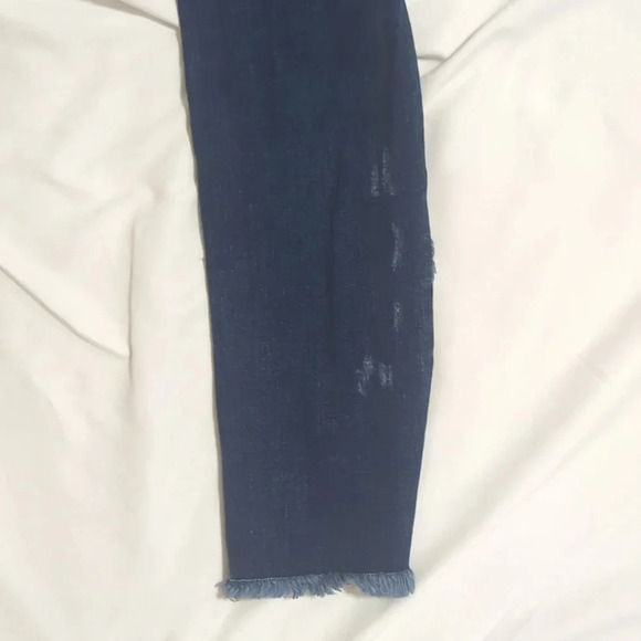 Flying Monkey High Rise Button Fly Skinny Jeans, Color Dark Wash Size 25 - Picture 10 of 15